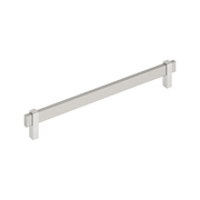 Amerock - BP36726G1026 - Mulino 10-1/16 Inch Center to Center Bar Cabinet Pull in Satin Nickel / Polished Chrome