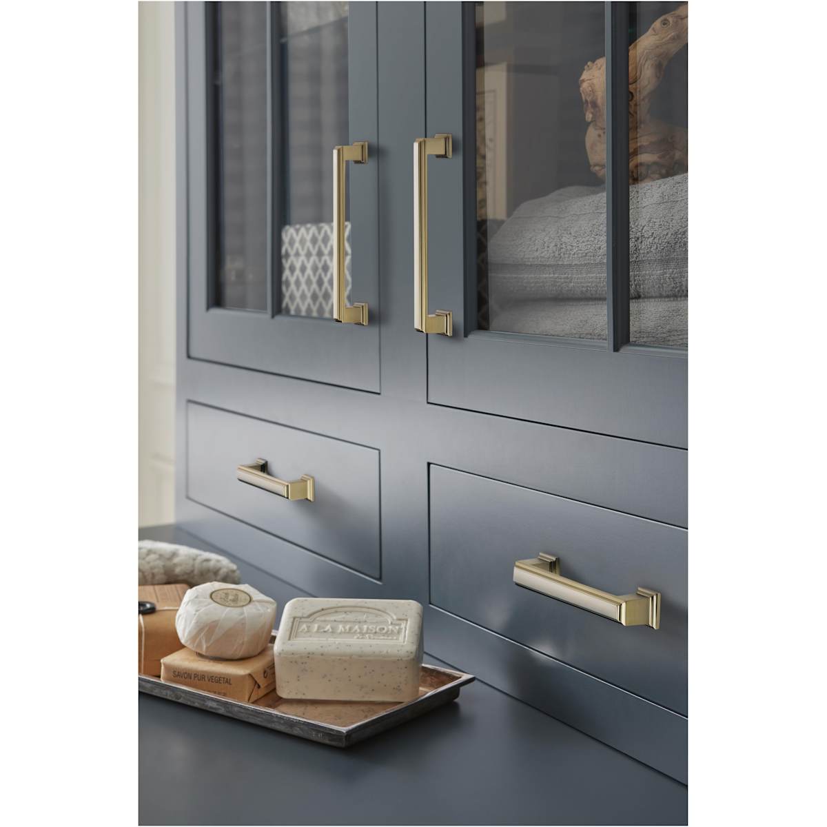 Amerock - BP36759G10 - Appoint 3-3/4 Inch Center to Center Handle Cabinet Pull in Satin Nickel