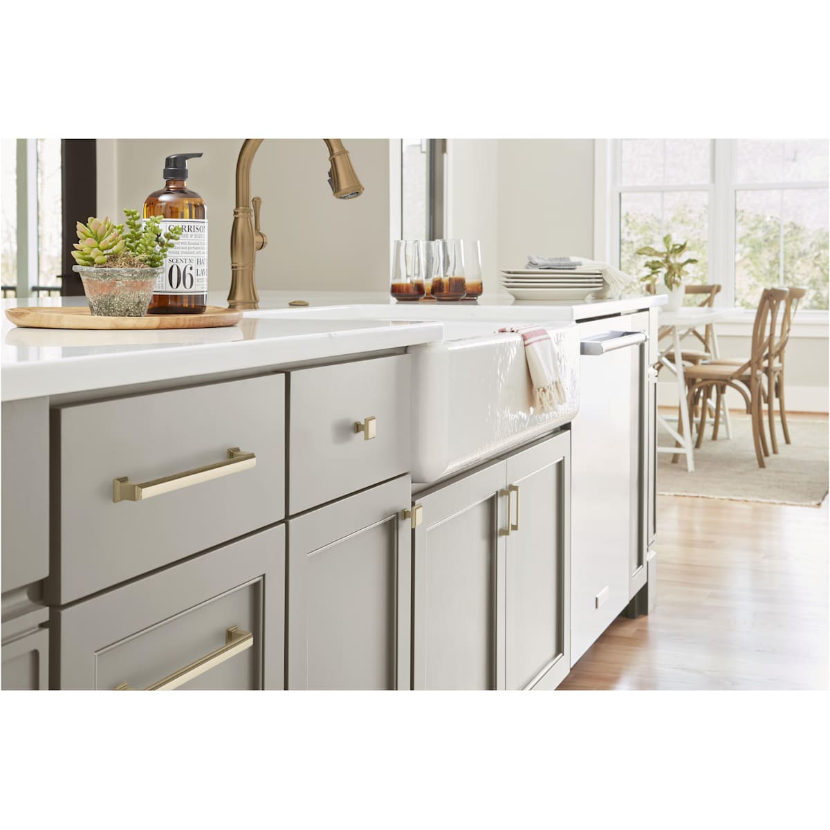 Amerock - BP36759G10 - Appoint 3-3/4 Inch Center to Center Handle Cabinet Pull in Satin Nickel