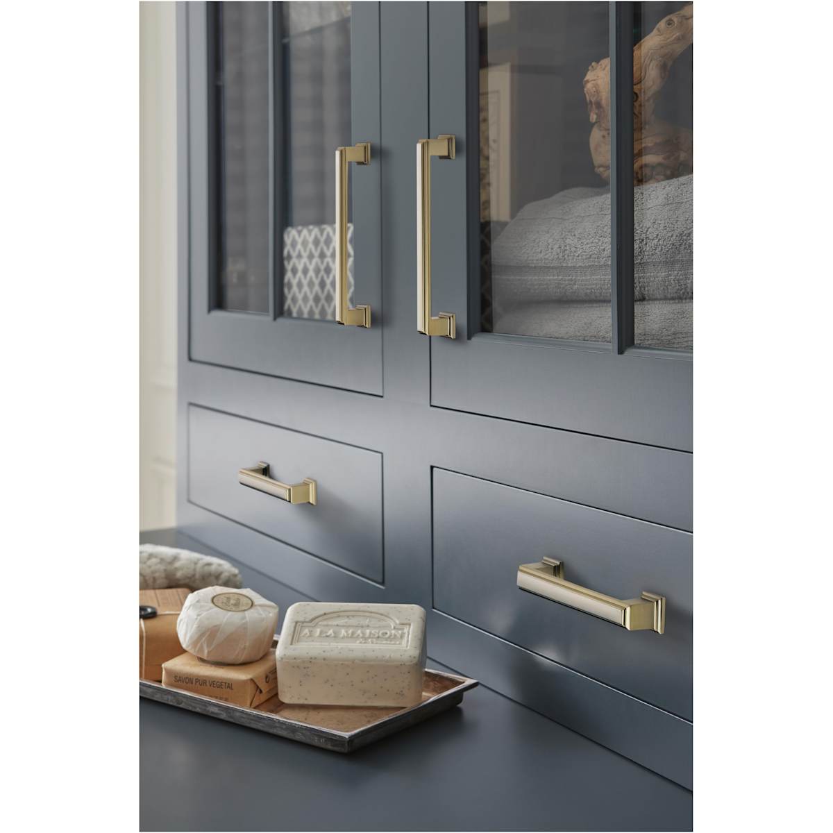 Amerock - BP36760BBZ - Appoint 5-1/16 Inch Center to Center Handle Cabinet Pull in Golden Champagne