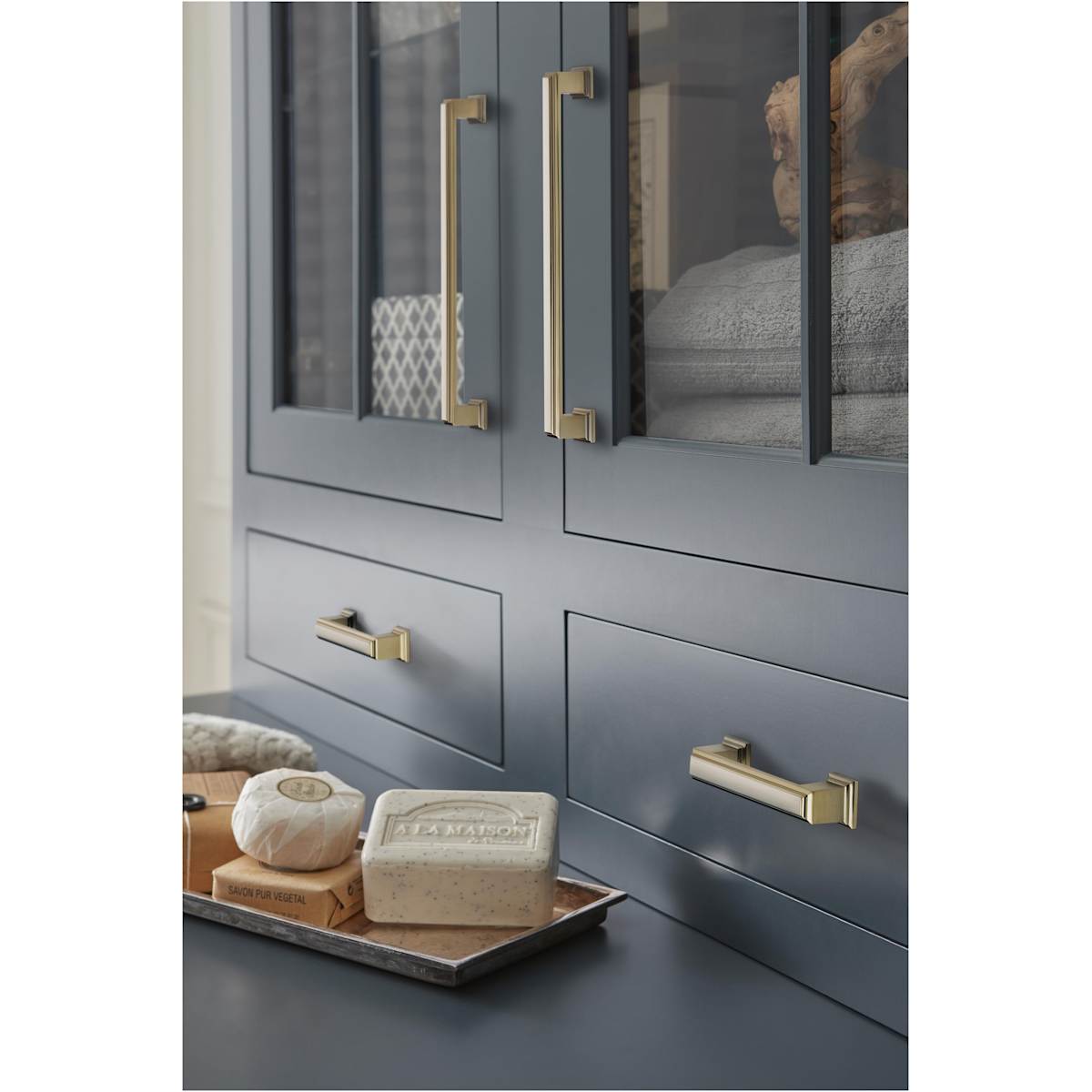 Amerock - BP36761CZ - Appoint 7-9/16 Inch Center to Center Handle Cabinet Pull in Champagne Bronze