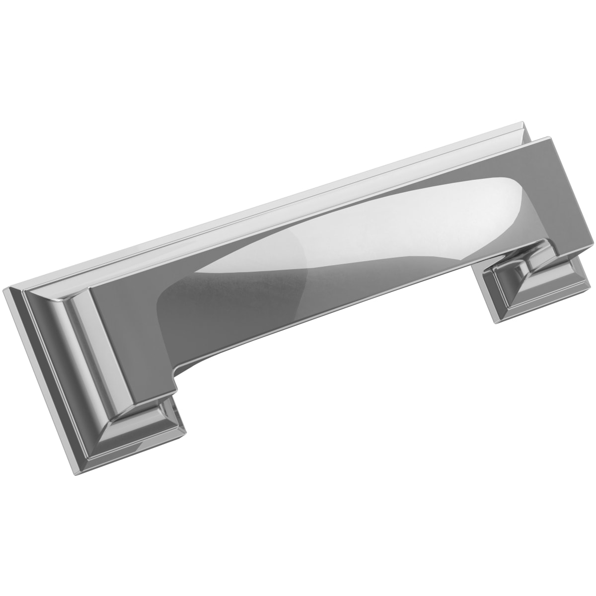 Appoint 3 and 3-3/4 Inch Dual Center to Center Cup Cabinet Pull
