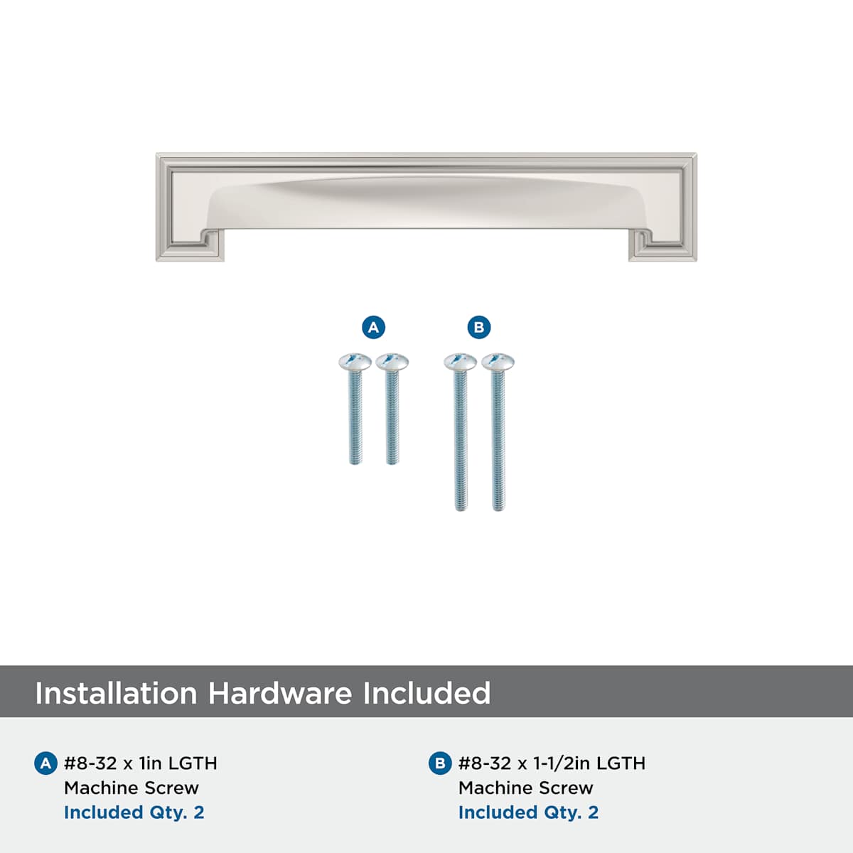 Amerock - BP36763BBZ - Appoint 5-1/16 and 6-5/16 Inch Dual Center to Center Cup Cabinet Pull in Golden Champagne