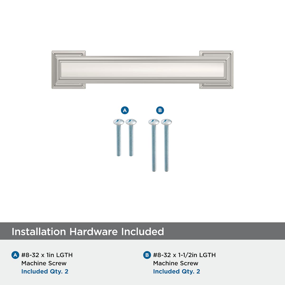 Amerock - BP36764PN - Appoint 3 Inch Center to Center Handle Cabinet Pull in Polished Nickel