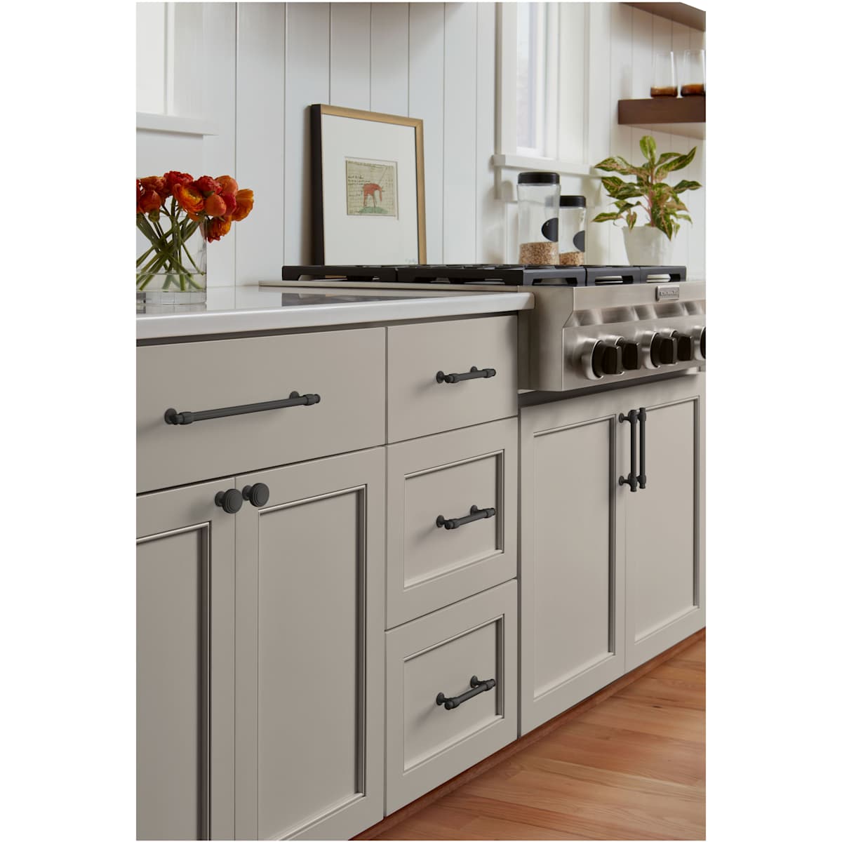 Amerock - BP36766FB - Winsome 3-3/4 Inch Center to Center Bar Cabinet Pull in Matte Black