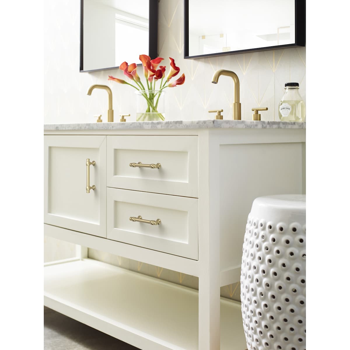 Amerock - BP36766FB - Winsome 3-3/4 Inch Center to Center Bar Cabinet Pull in Matte Black