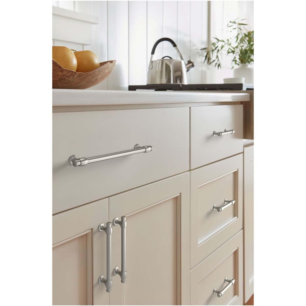 Amerock - BP36767G10 - Winsome 5-1/16 Inch Center to Center Bar Cabinet Pull in Satin Nickel