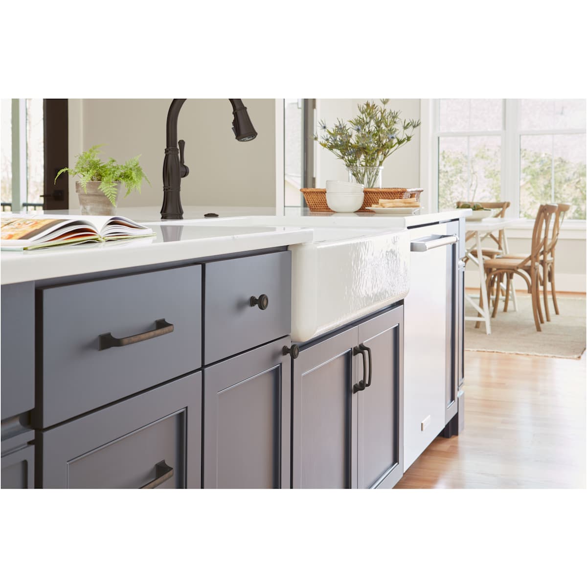 Amerock - BP36776G10 - Ville 5-1/16 Inch Center to Center Handle Cabinet Pull in Satin Nickel