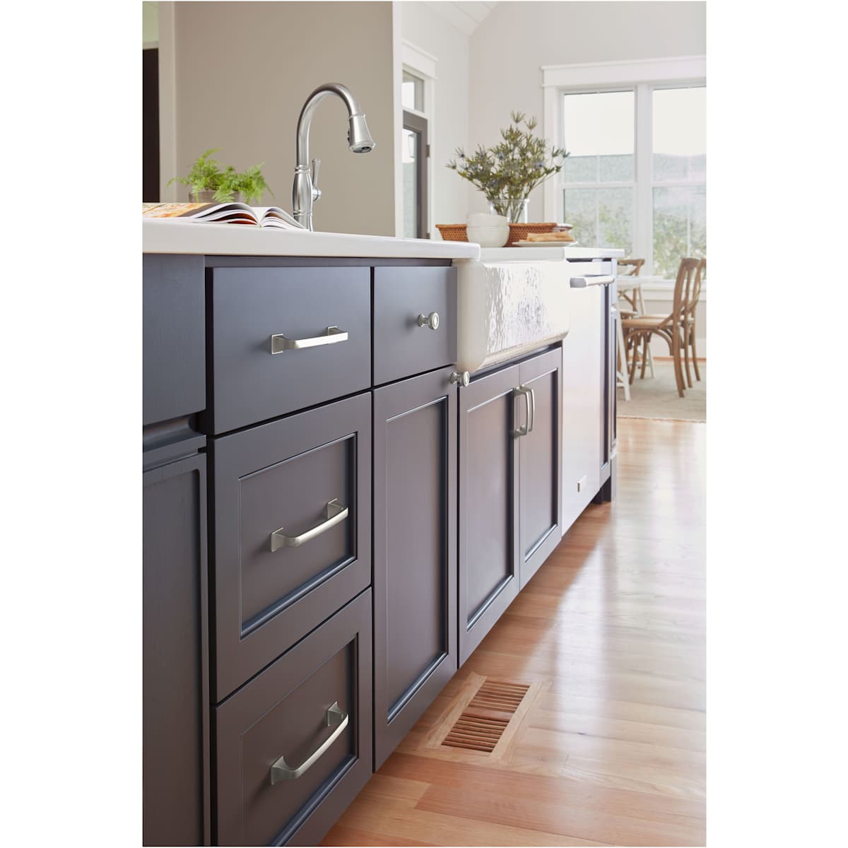 Amerock - BP36776G10 - Ville 5-1/16 Inch Center to Center Handle Cabinet Pull in Satin Nickel