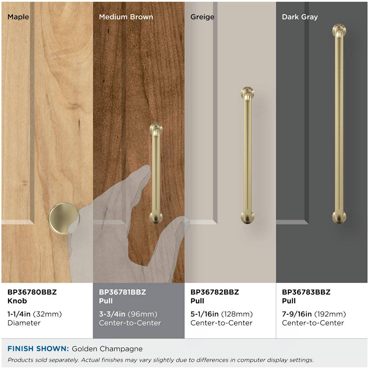 Amerock - BP36781G10 - Factor 3-3/4 Inch Center to Center Handle Cabinet Pull in Satin Nickel