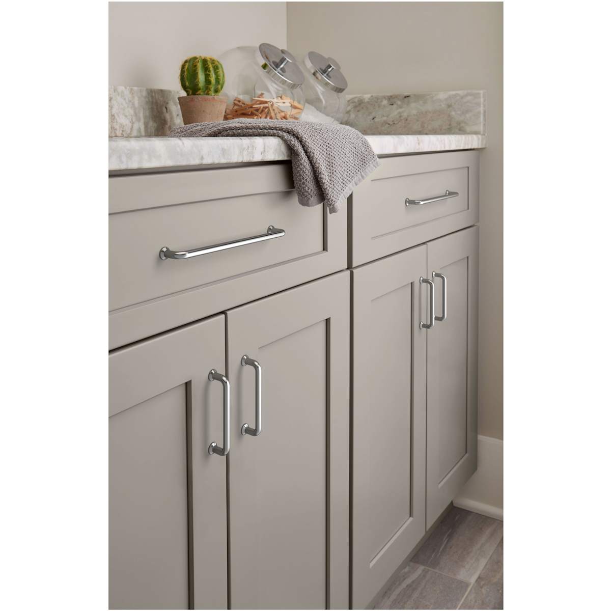 Amerock - BP36781G10 - Factor 3-3/4 Inch Center to Center Handle Cabinet Pull in Satin Nickel