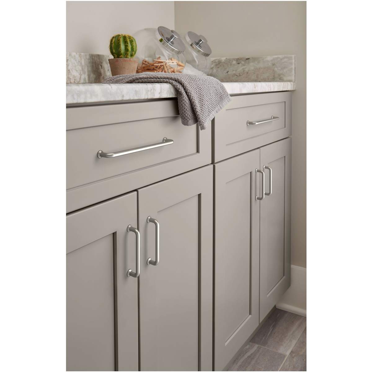 Amerock - BP36781G10 - Factor 3-3/4 Inch Center to Center Handle Cabinet Pull in Satin Nickel