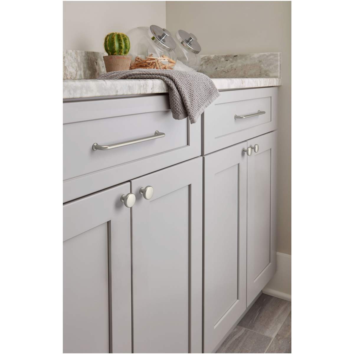 Amerock - BP36783PN - Factor 7-9/16 Inch Center to Center Handle Cabinet Pull in Polished Nickel