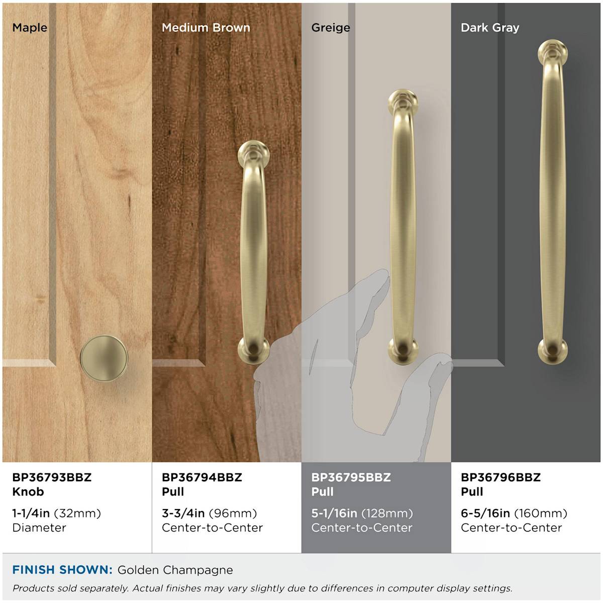 Amerock - BP3679526 - Renown 5-1/16 Inch Center to Center Handle Cabinet Pull in Polished Chrome