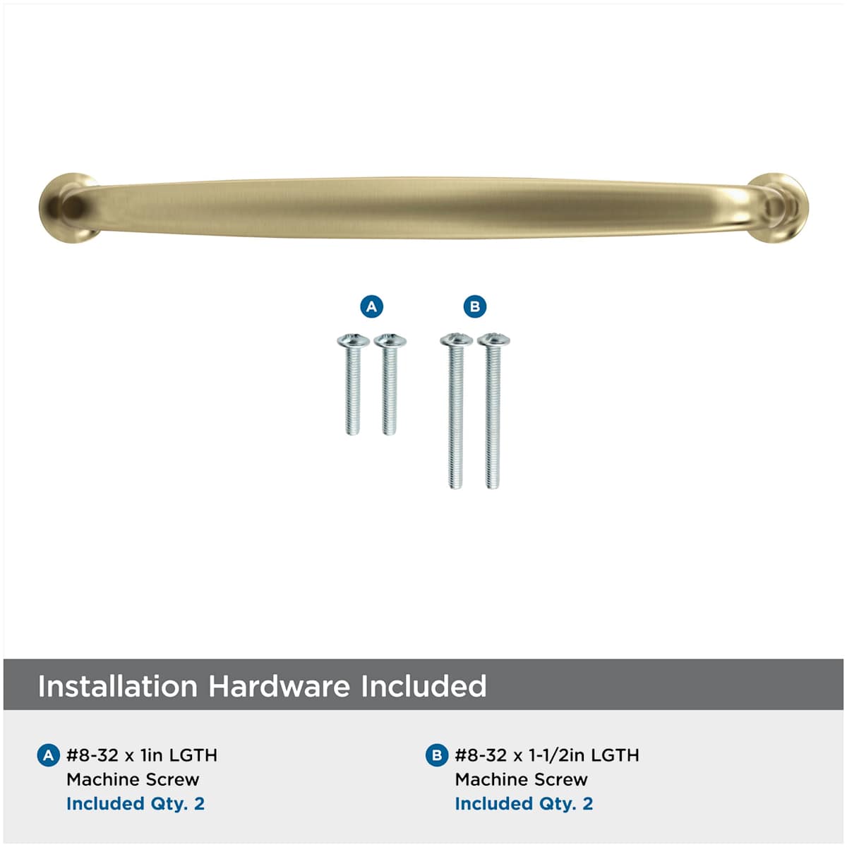 Amerock - BP36796BBZ - Renown 6-5/16 Inch Center to Center Handle Cabinet Pull in Golden Champagne
