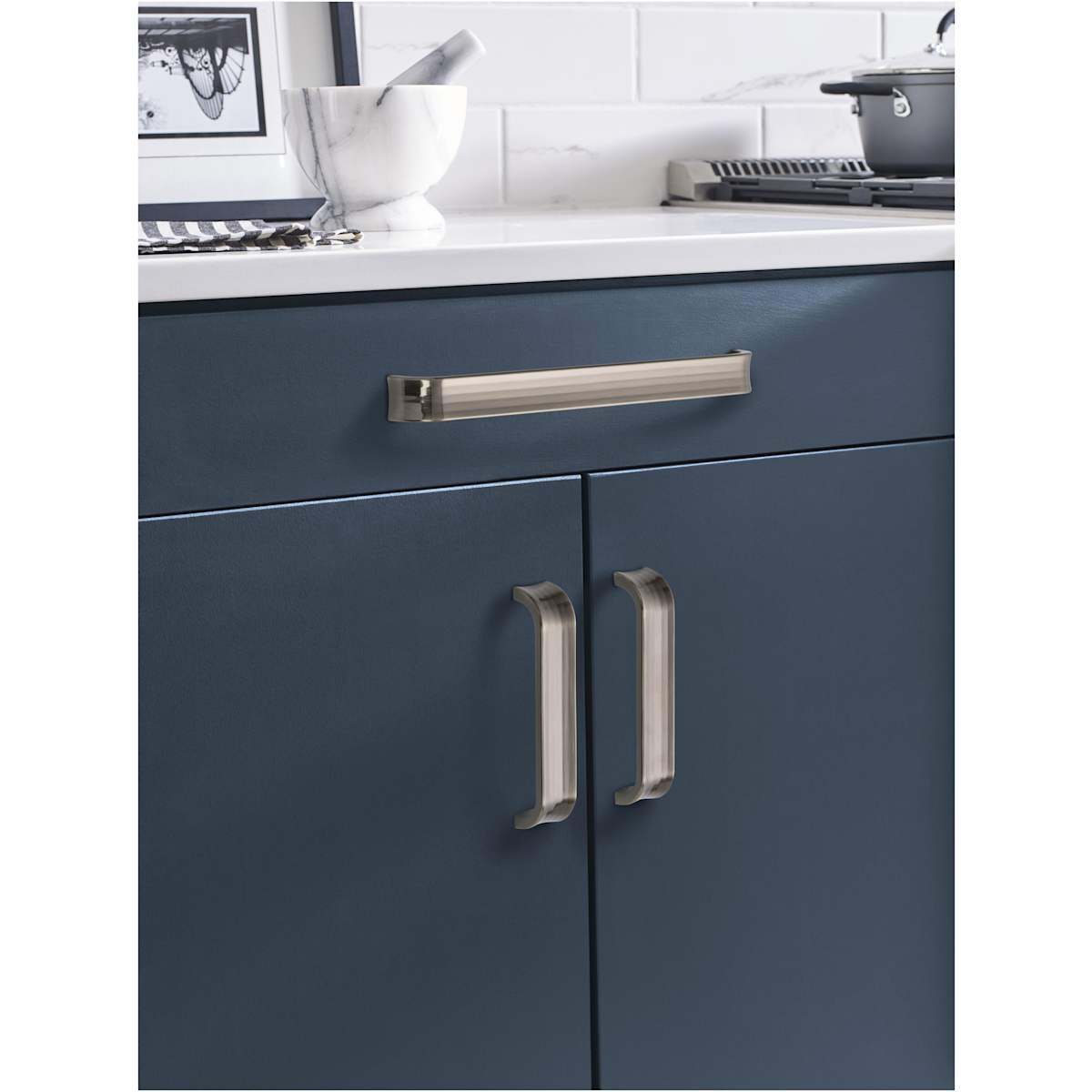 Amerock - BP36816MB - Concentric 10-1/16 Inch Center to Center Handle Cabinet Pull in Matte Black