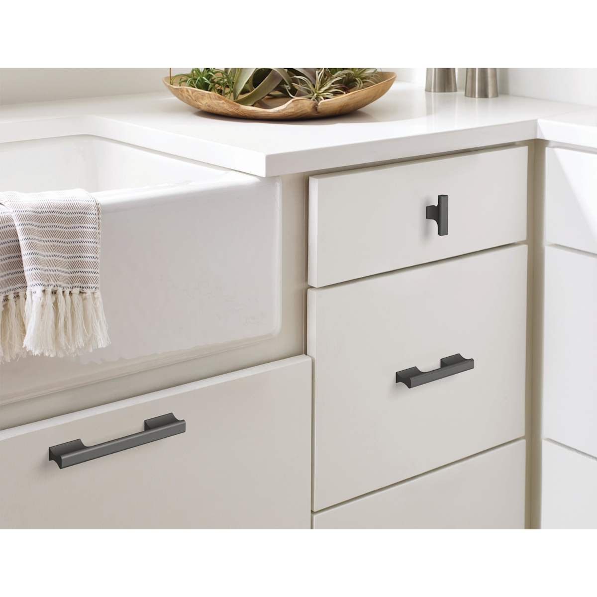 Amerock - BP36837FB - Status 3-3/4 Inch Center to Center Handle Cabinet Pull in Matte Black