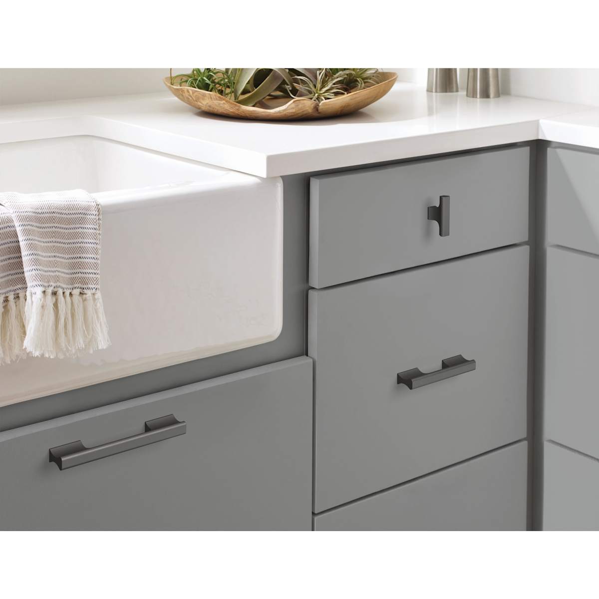 Amerock - BP36837FB - Status 3-3/4 Inch Center to Center Handle Cabinet Pull in Matte Black