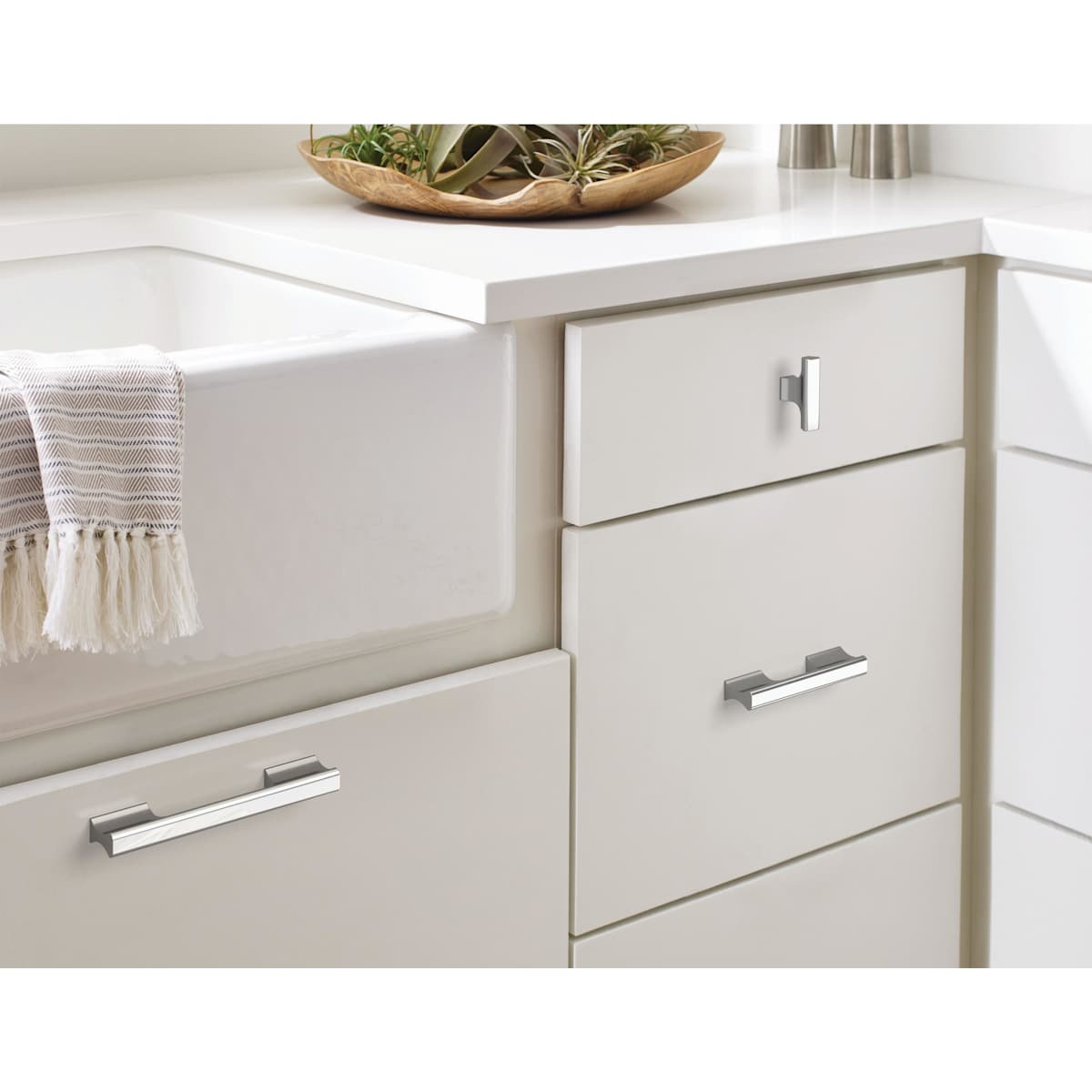 Amerock - BP36837FB - Status 3-3/4 Inch Center to Center Handle Cabinet Pull in Matte Black