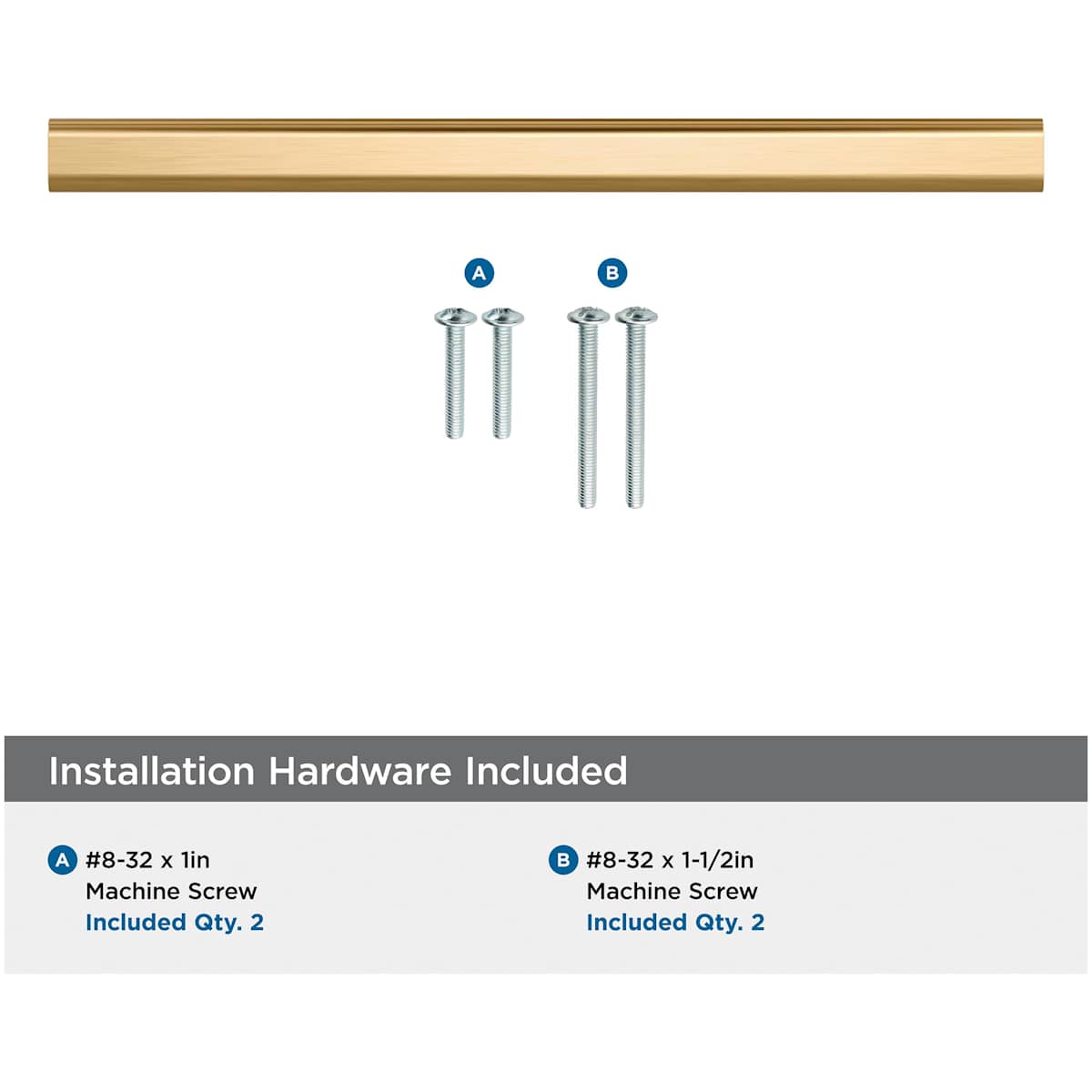 Amerock - BP36839FB - Status 6-5/16 Inch Center to Center Handle Cabinet Pull in Matte Black