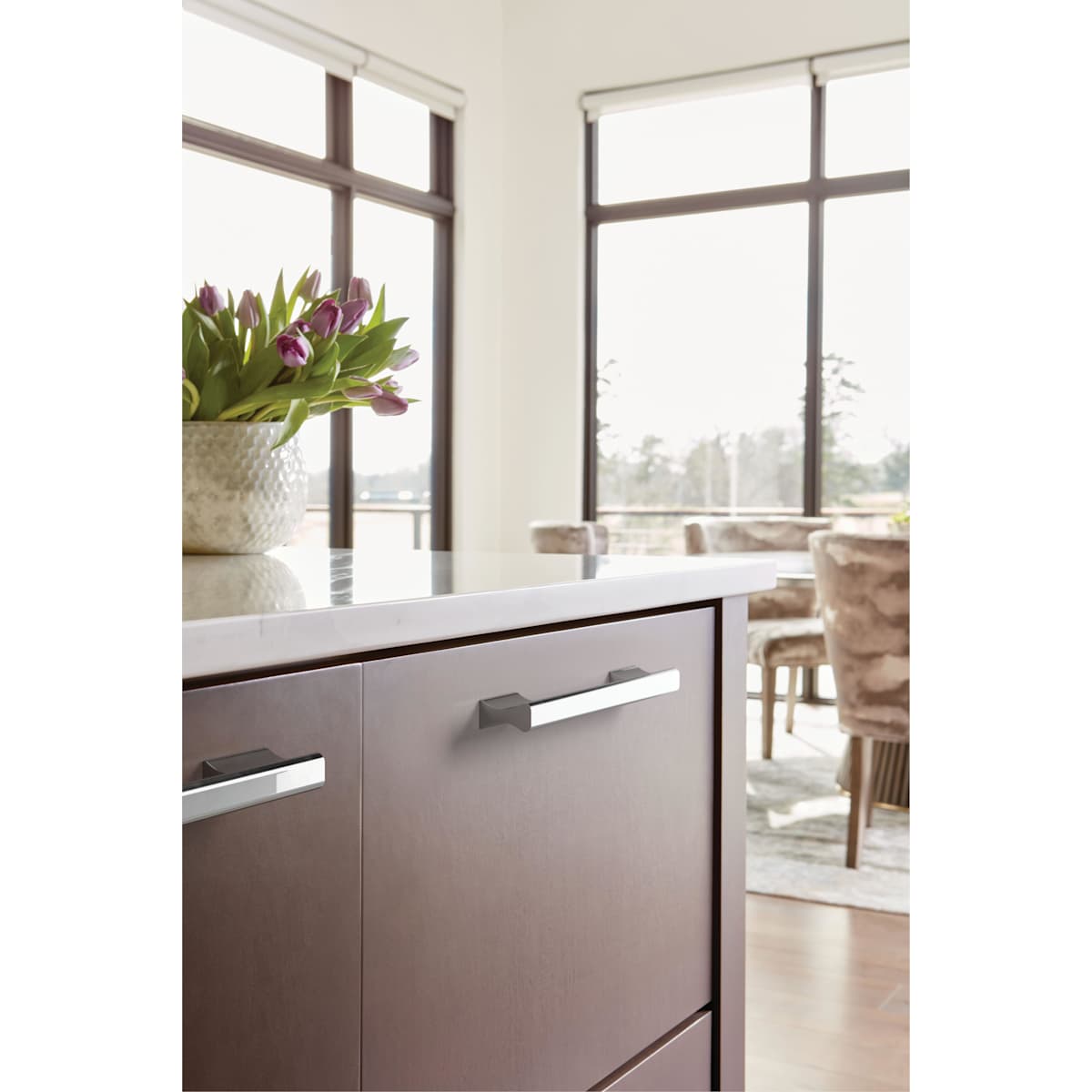 Amerock - BP36839FB - Status 6-5/16 Inch Center to Center Handle Cabinet Pull in Matte Black