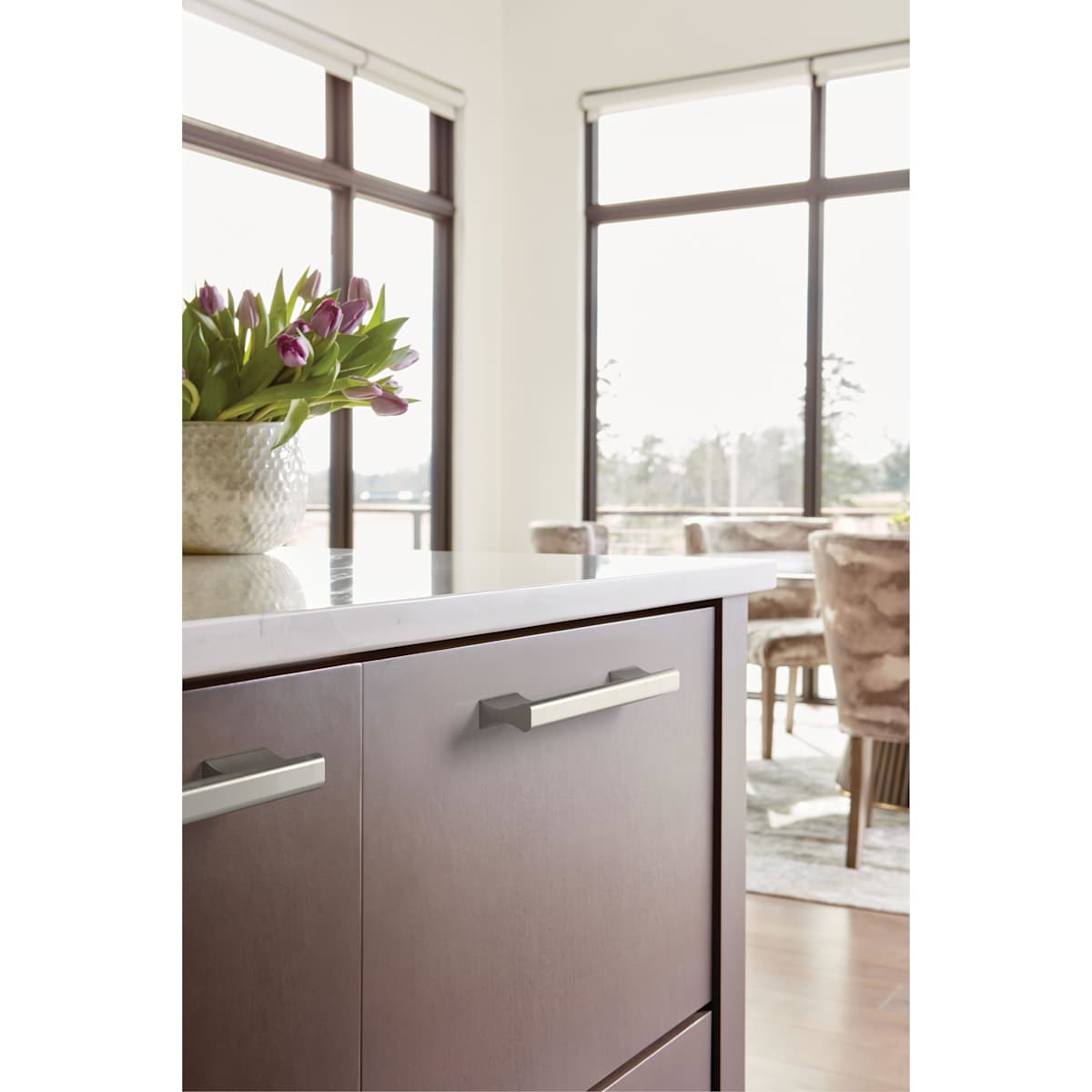 Amerock - BP36839FB - Status 6-5/16 Inch Center to Center Handle Cabinet Pull in Matte Black