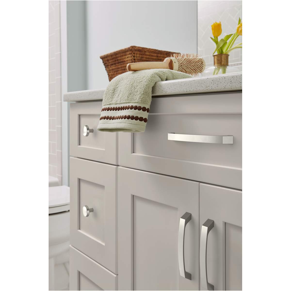 Amerock - BP36843CZ - Premise 1-1/4 Inch Mushroom Cabinet Knob in Champagne Bronze