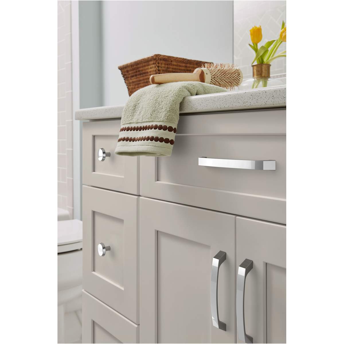 Amerock - BP36843CZ - Premise 1-1/4 Inch Mushroom Cabinet Knob in Champagne Bronze