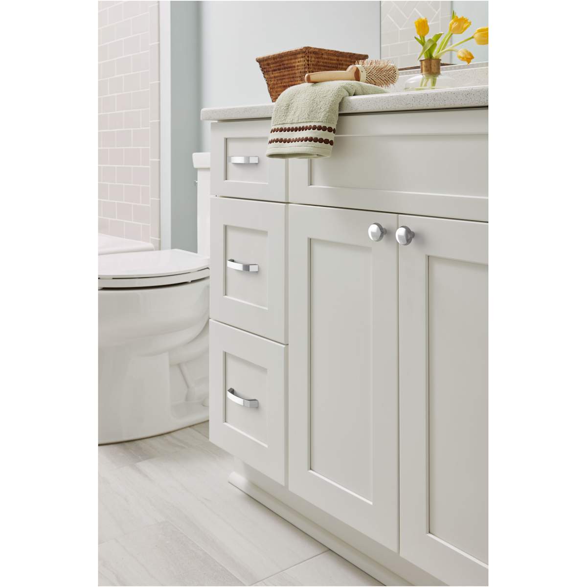 Amerock - BP3684426 - Premise 3-3/4 Inch Center to Center Arch Cabinet Pull in Polished Chrome