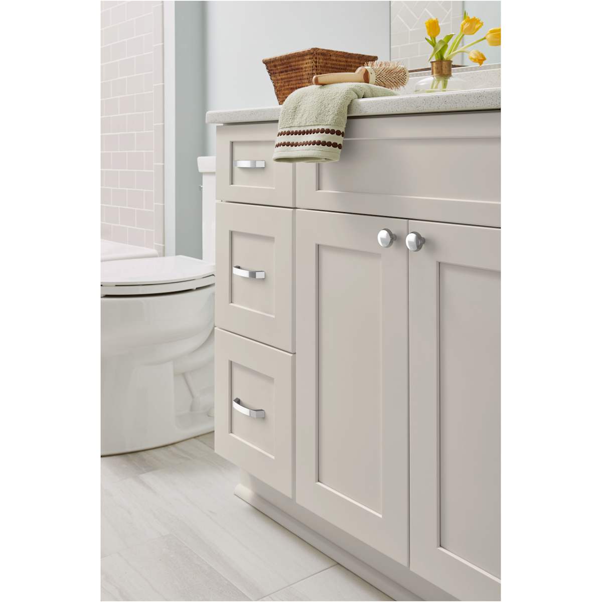 Amerock - BP3684426 - Premise 3-3/4 Inch Center to Center Arch Cabinet Pull in Polished Chrome
