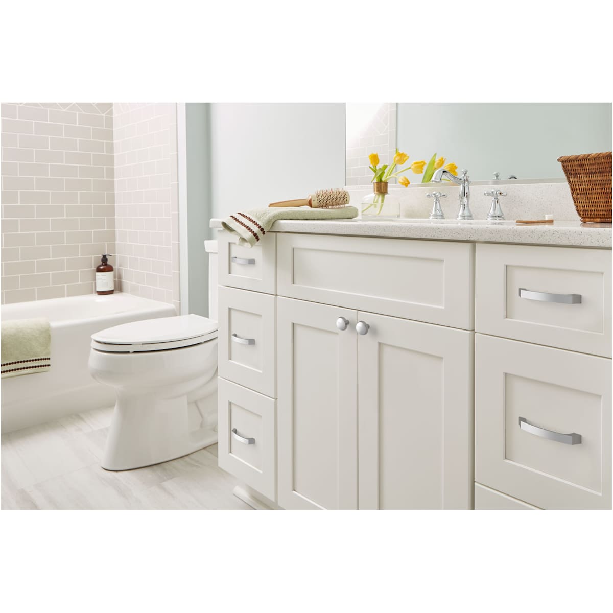 Amerock - BP3684426 - Premise 3-3/4 Inch Center to Center Arch Cabinet Pull in Polished Chrome