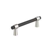 Amerock - BP36858FBPN - Mergence 3-3/4 Inch Center to Center Bar Cabinet Pull in Matte Black / Polished Nickel