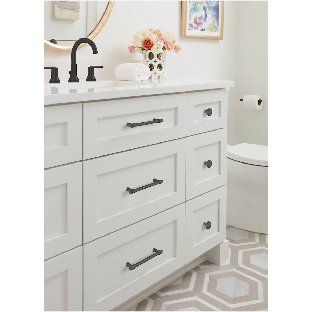 Amerock - BP36859BBZ - Destine 5-1/16 Inch Center to Center Bar Cabinet Pull in Golden Champagne