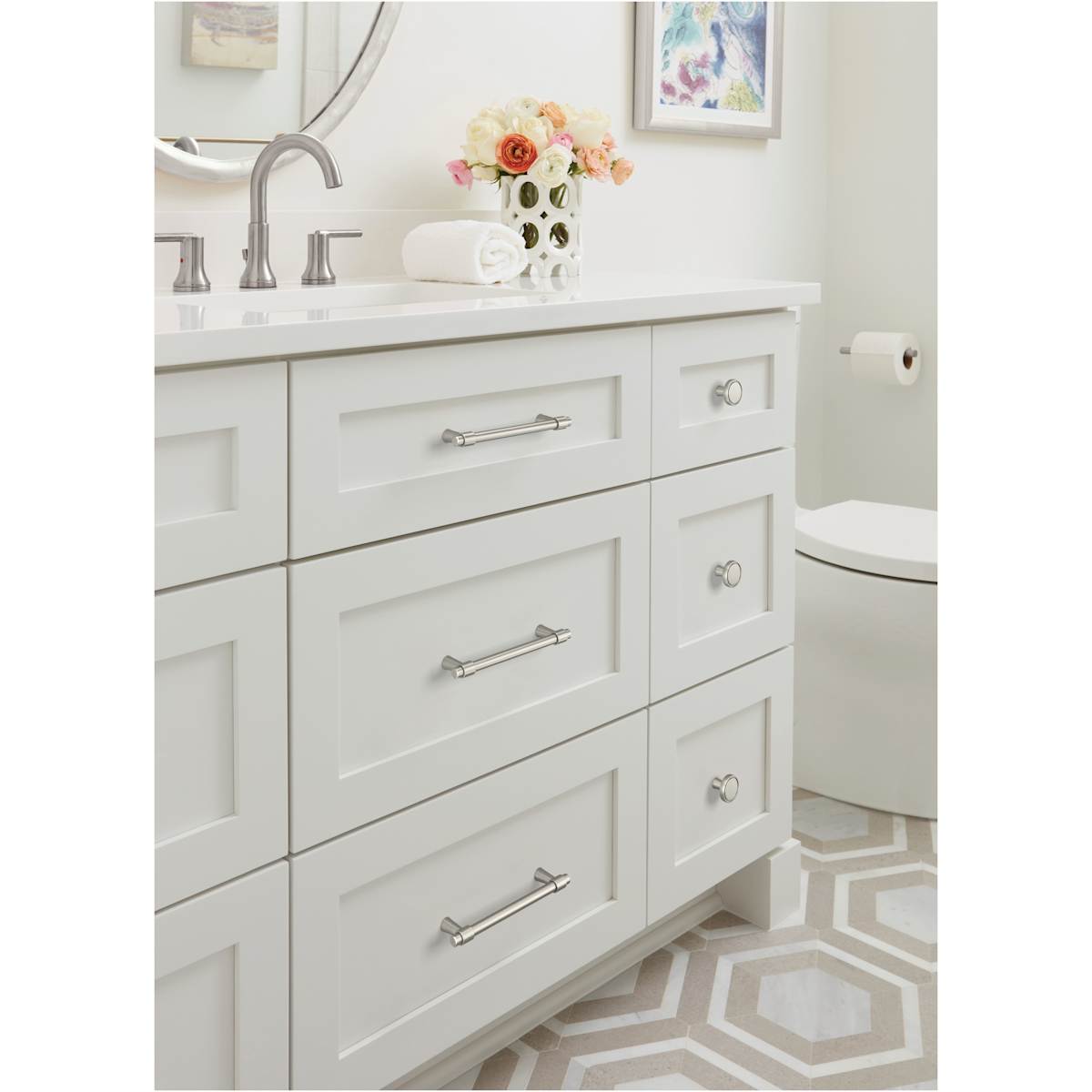 Amerock - BP36859BBZ - Destine 5-1/16 Inch Center to Center Bar Cabinet Pull in Golden Champagne