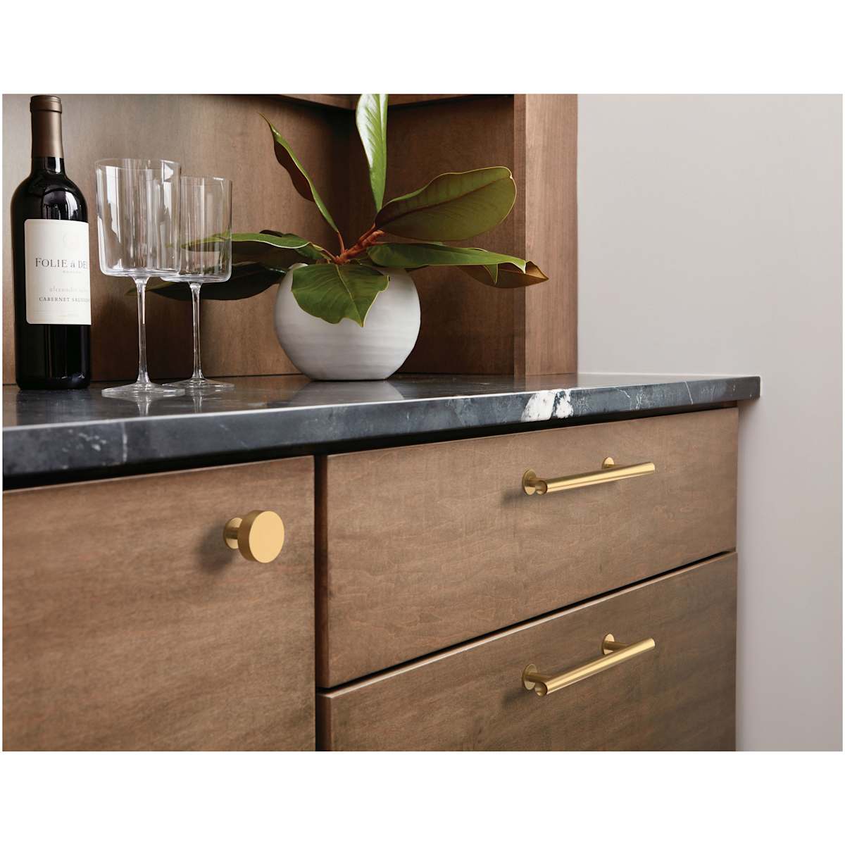 Amerock - BP36864CZ - Radius 1-1/4 Inch Mushroom Cabinet Knob in Champagne Bronze