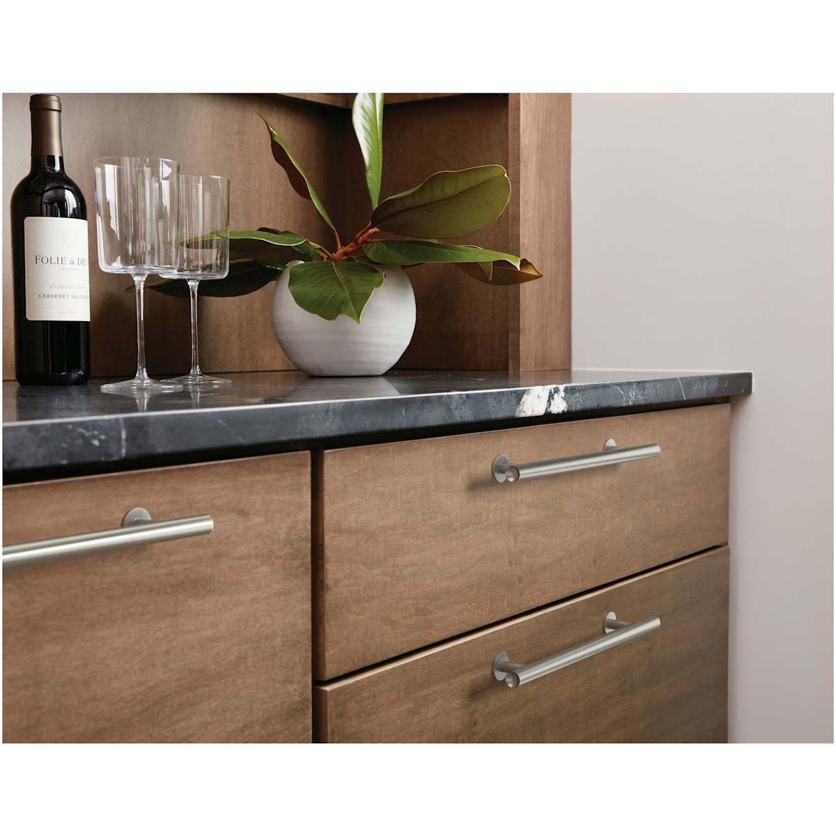 Amerock - BP36865FB - Radius 3-3/4 Inch Center to Center Bar Cabinet Pull in Matte Black