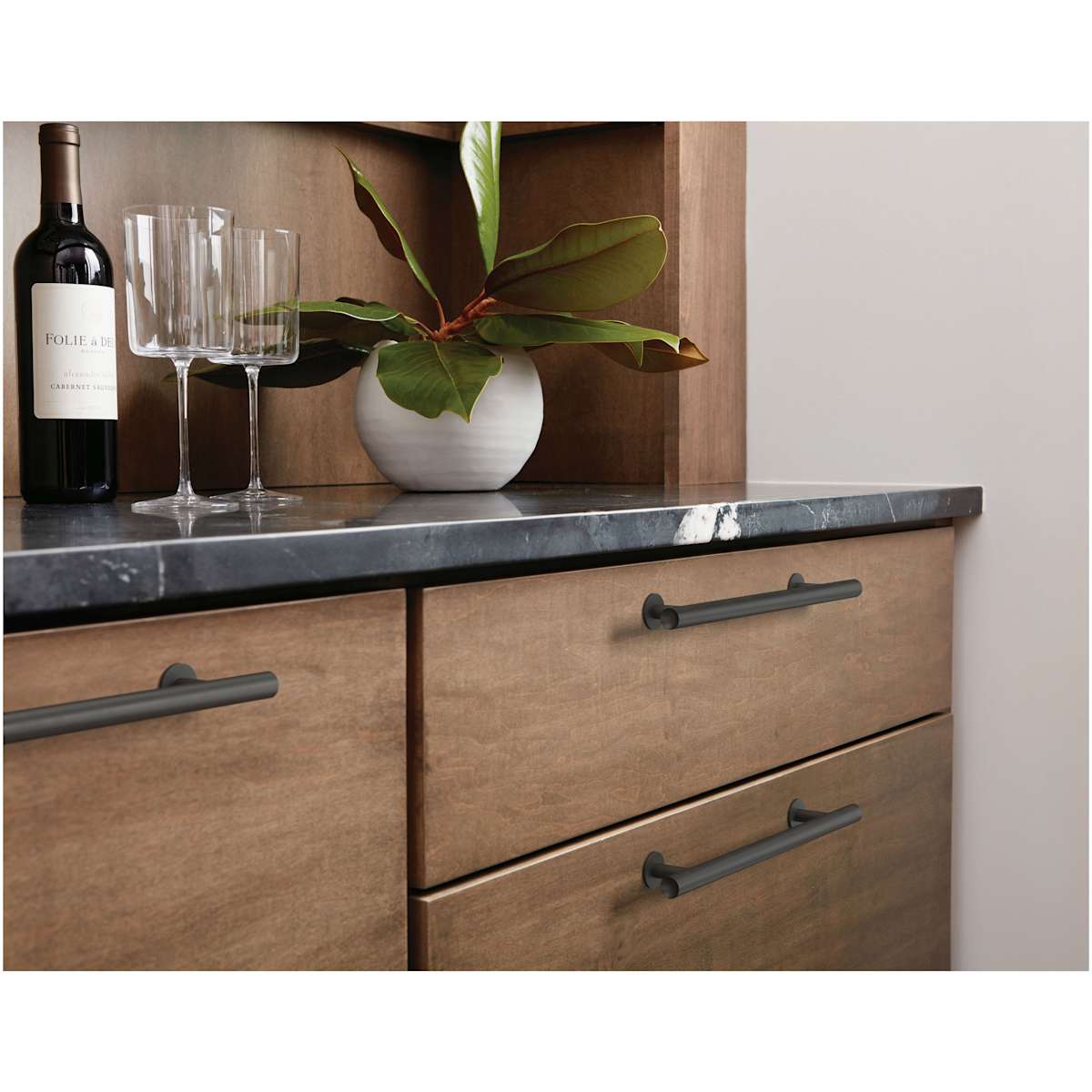 Amerock - BP36865FB - Radius 3-3/4 Inch Center to Center Bar Cabinet Pull in Matte Black