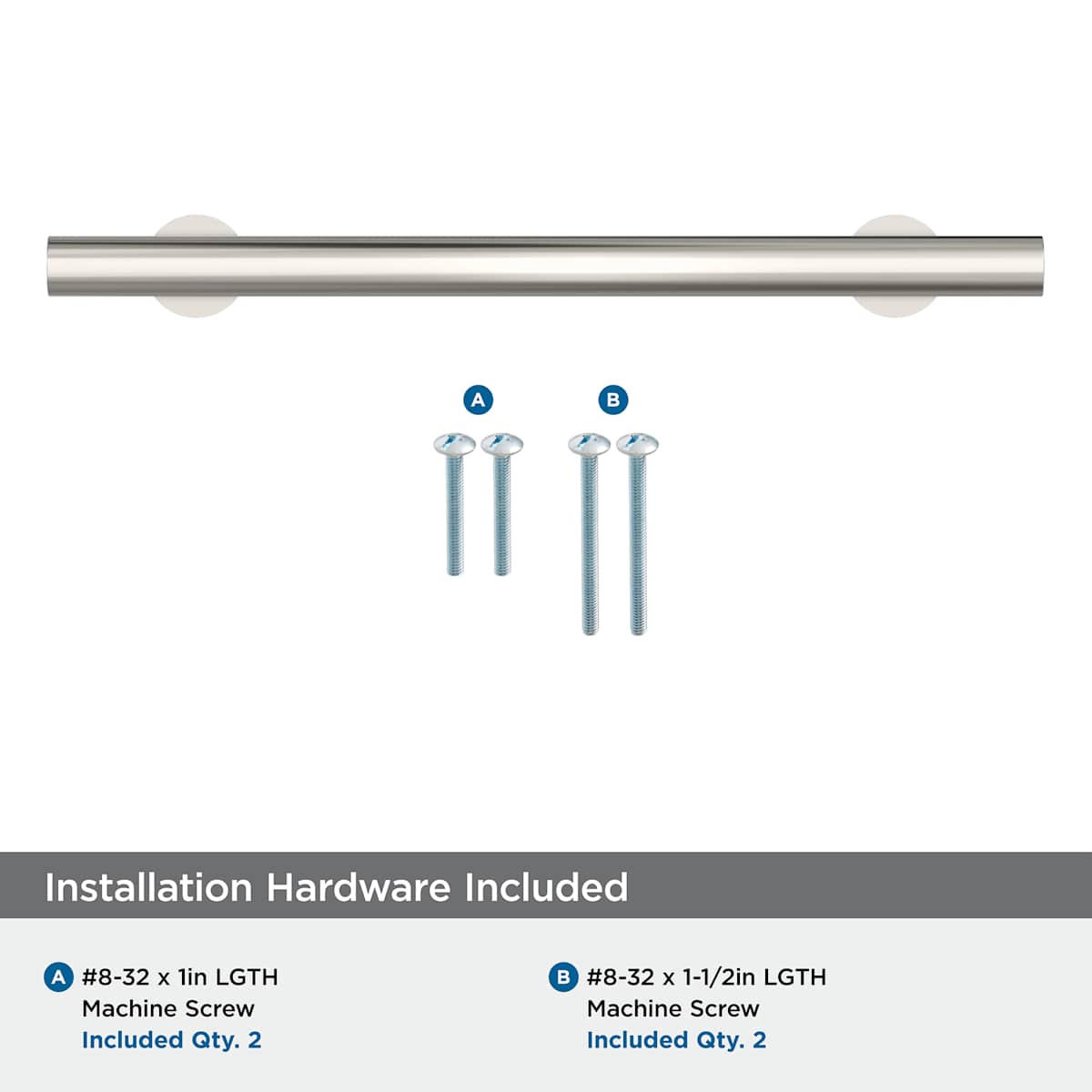 Amerock - BP36867G10 - Radius 6-5/16 Inch Center to Center Bar Cabinet Pull in Satin Nickel