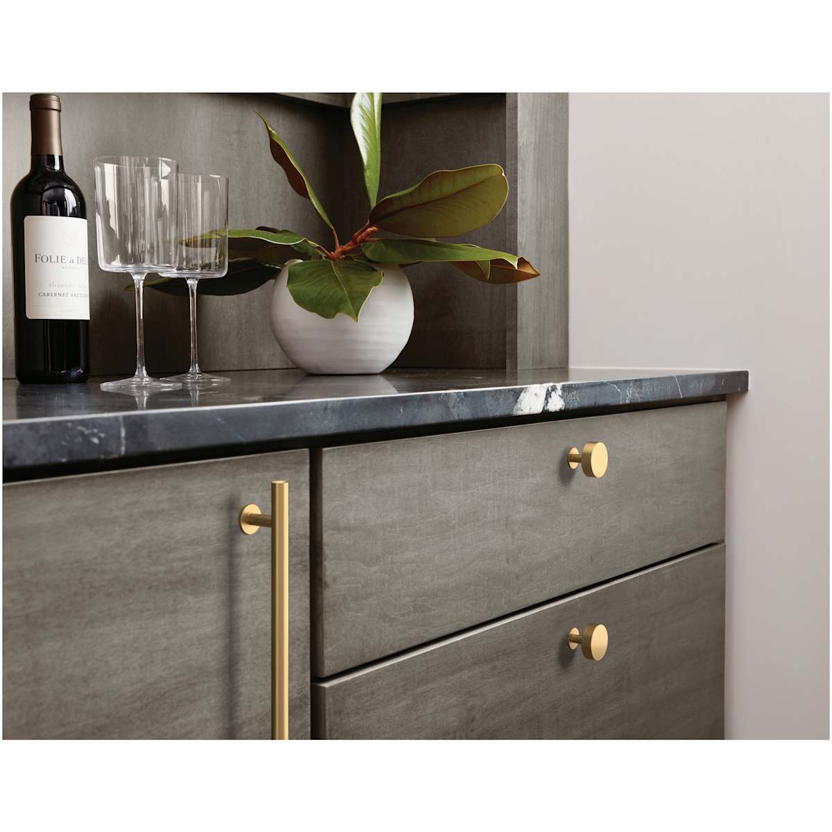 Amerock - BP36867G10 - Radius 6-5/16 Inch Center to Center Bar Cabinet Pull in Satin Nickel