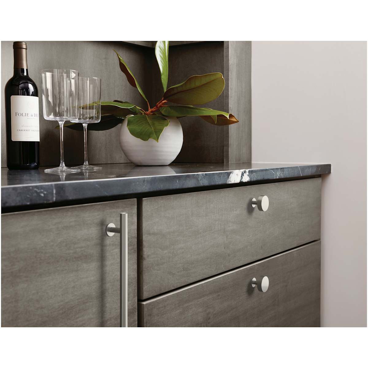 Amerock - BP36867G10 - Radius 6-5/16 Inch Center to Center Bar Cabinet Pull in Satin Nickel