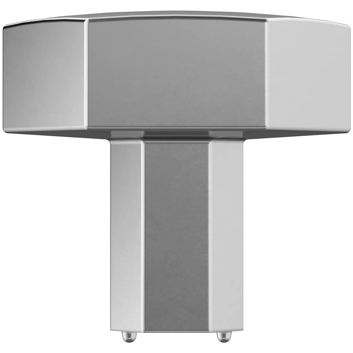 Amerock - BP36872G10 - Caliber 1-1/4 Inch Geometric Cabinet Knob in Satin Nickel