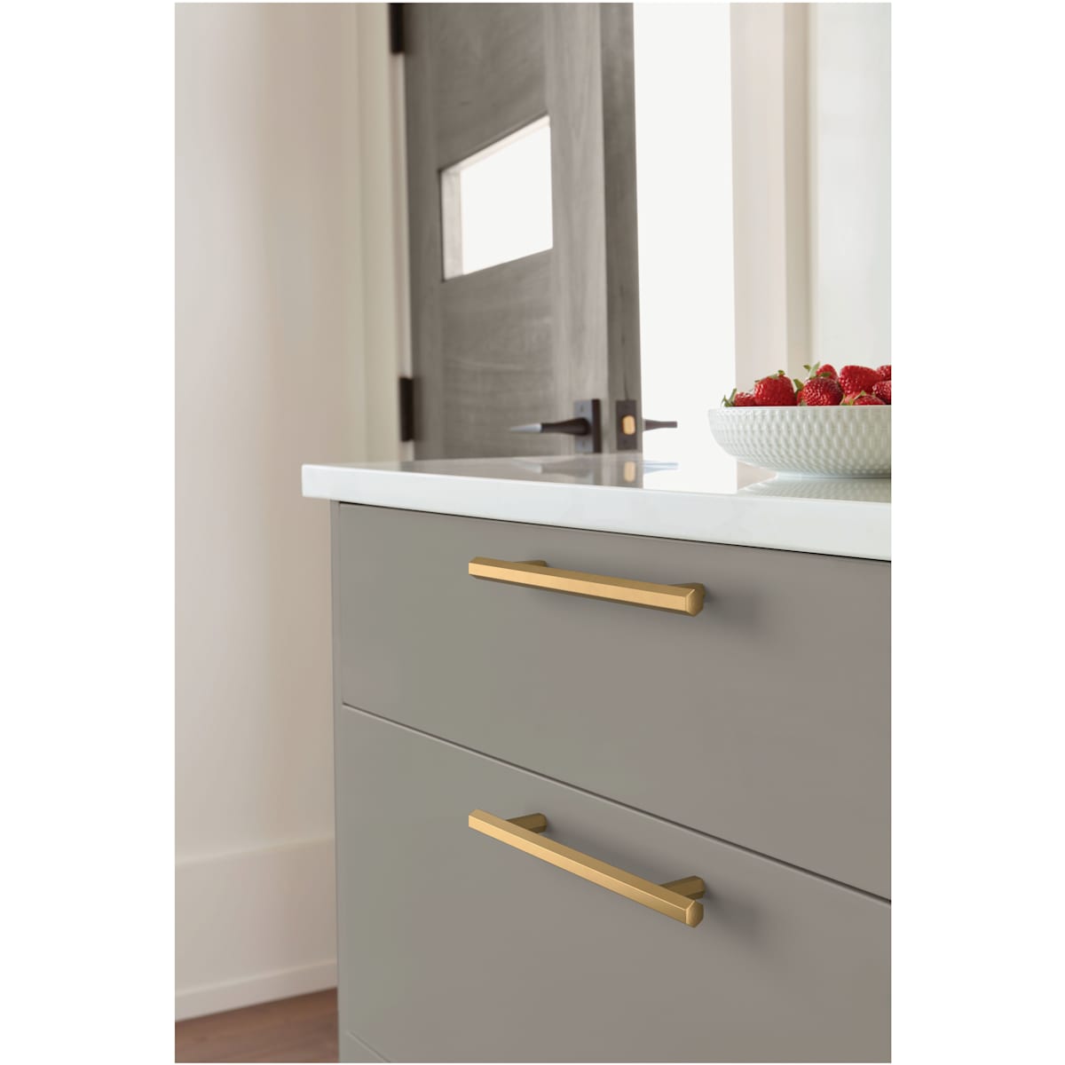 Amerock - BP36874FB - Caliber 5-1/16 Inch Center to Center Bar Cabinet Pull in Matte Black