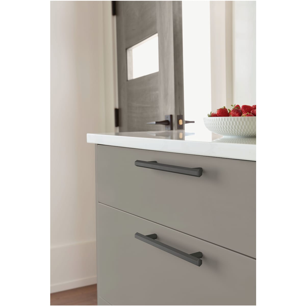 Amerock - BP36874FB - Caliber 5-1/16 Inch Center to Center Bar Cabinet Pull in Matte Black