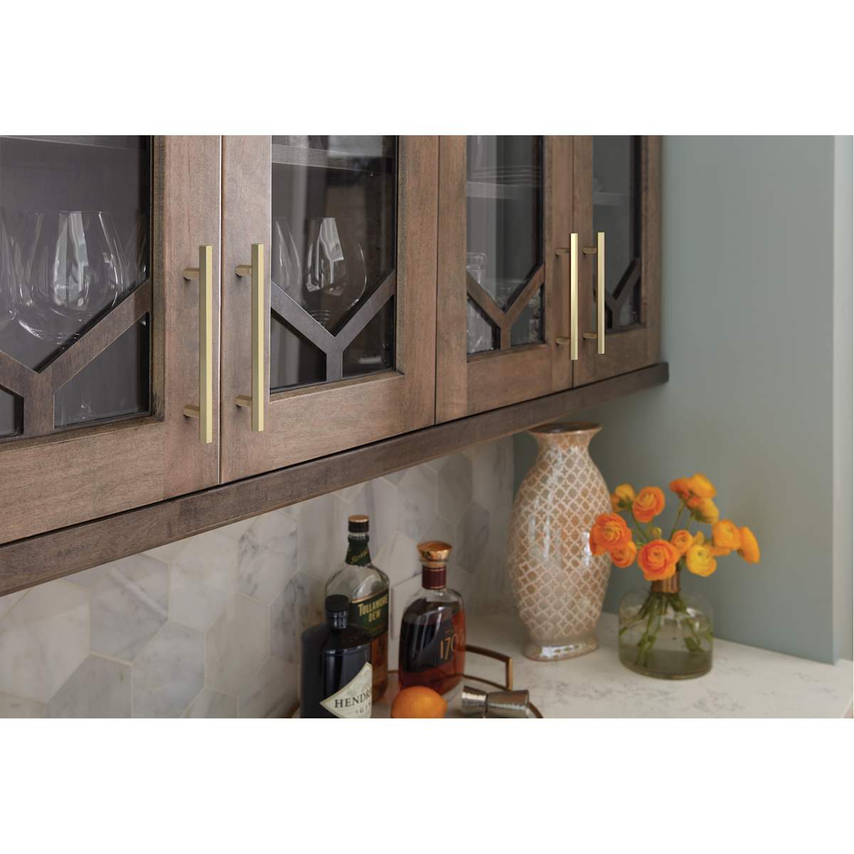 Amerock - BP36874FB - Caliber 5-1/16 Inch Center to Center Bar Cabinet Pull in Matte Black
