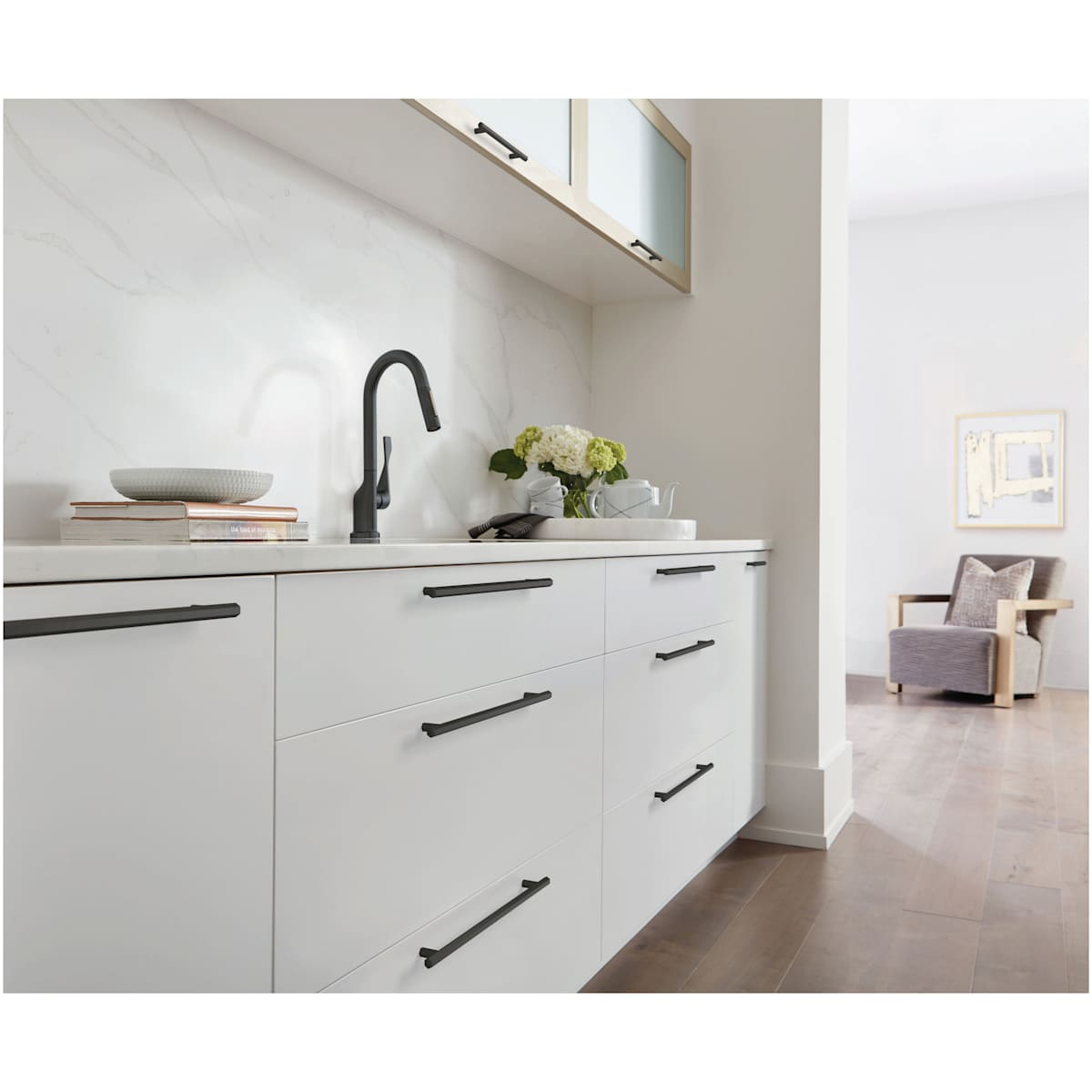 Amerock - BP36877G10 - Caliber 10-1/16 Inch Center to Center Bar Cabinet Pull in Satin Nickel