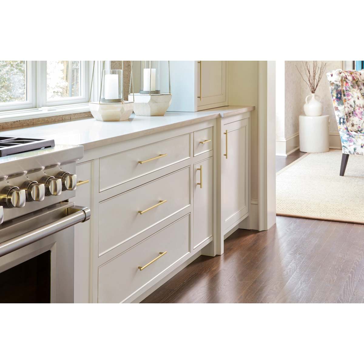 Amerock - BP36877G10 - Caliber 10-1/16 Inch Center to Center Bar Cabinet Pull in Satin Nickel