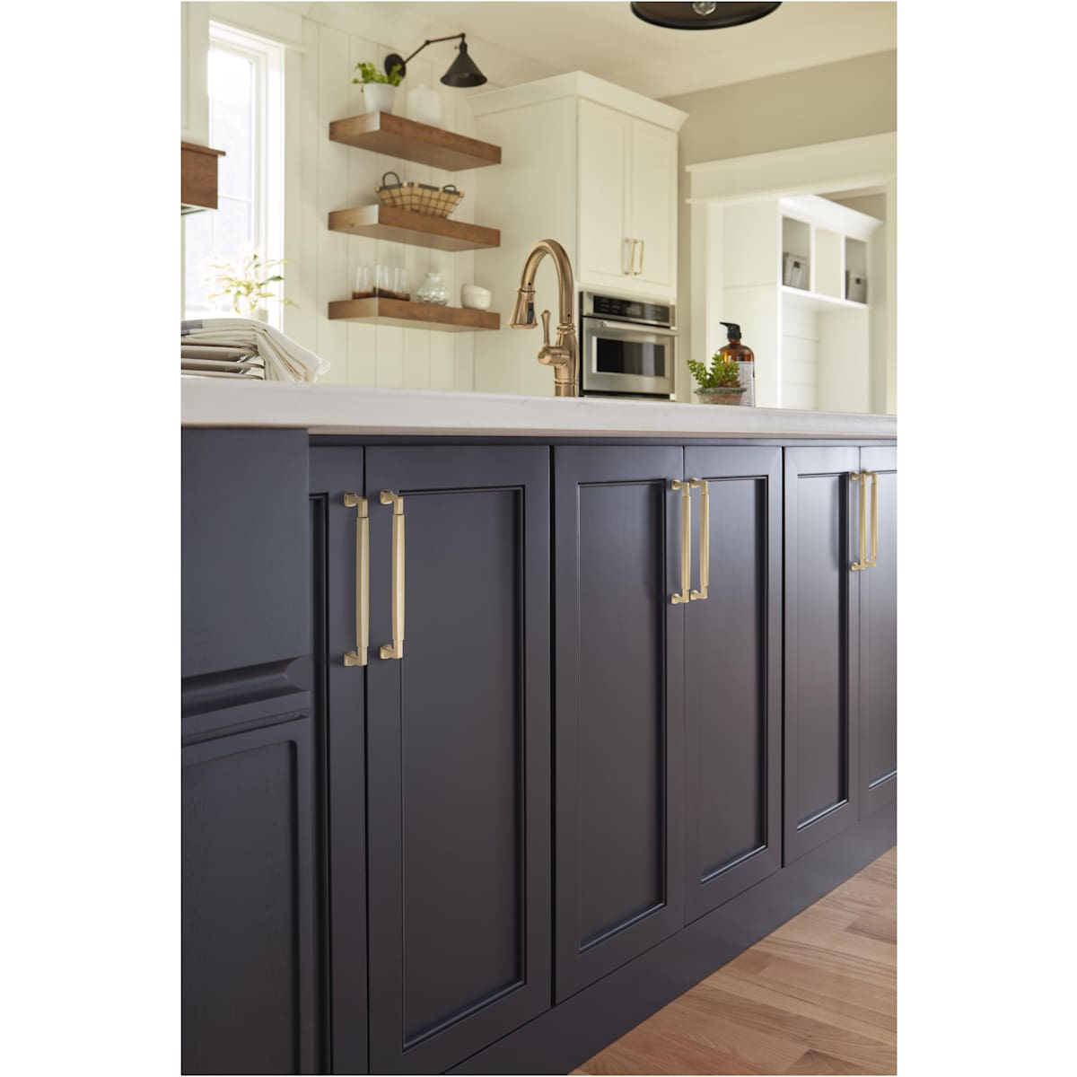 Amerock - BP36890PN - Stature 8-13/16 Inch Center to Center Handle Cabinet Pull in Polished Nickel