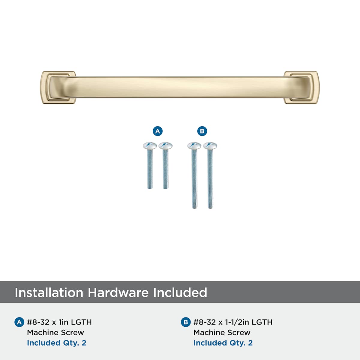 Amerock - BP36895FB - Surpass 5-1/16 Inch Center to Center Handle Cabinet Pull in Matte Black