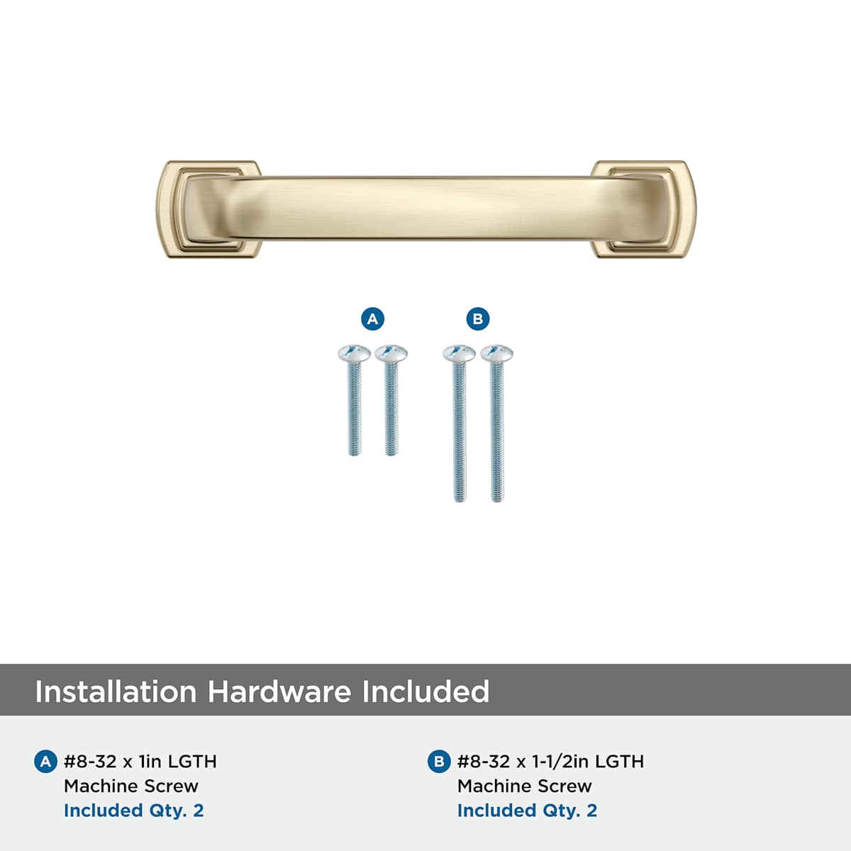 Amerock - BP36897G10 - Surpass 3 Inch Center to Center Handle Cabinet Pull in Satin Nickel