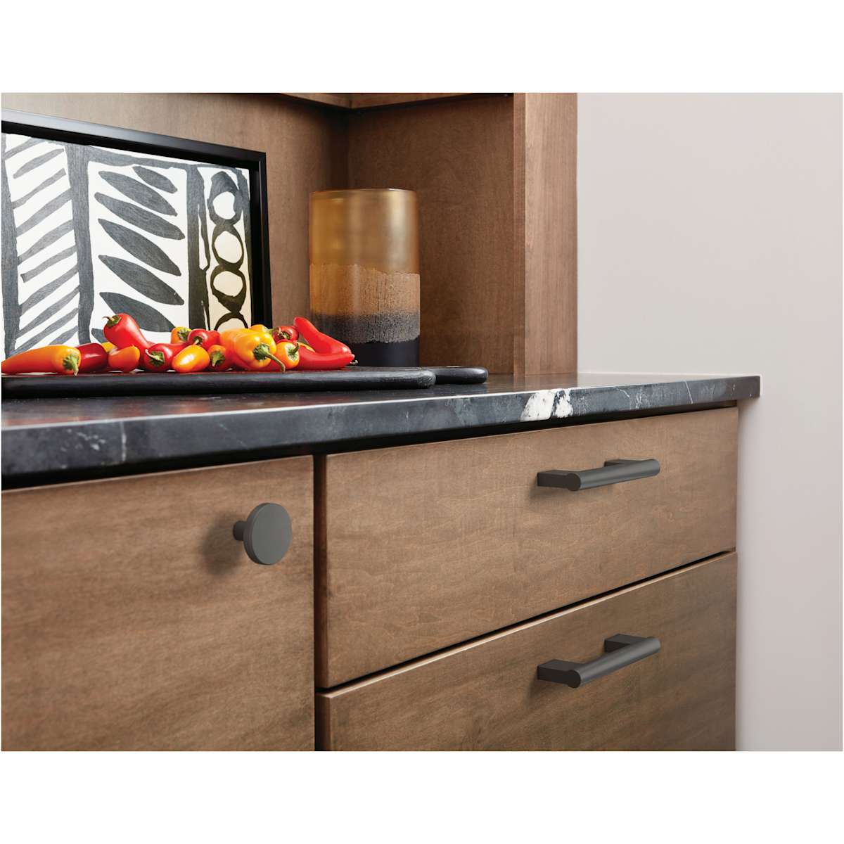 Amerock - BP36904CZ - Versa 1-3/8 Inch Mushroom Cabinet Knob in Champagne Bronze